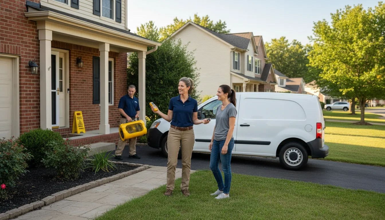 Residential water damage restoration in Bristol, RI